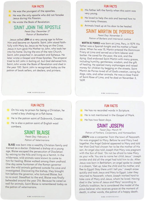 Patron Saint Flash Cards