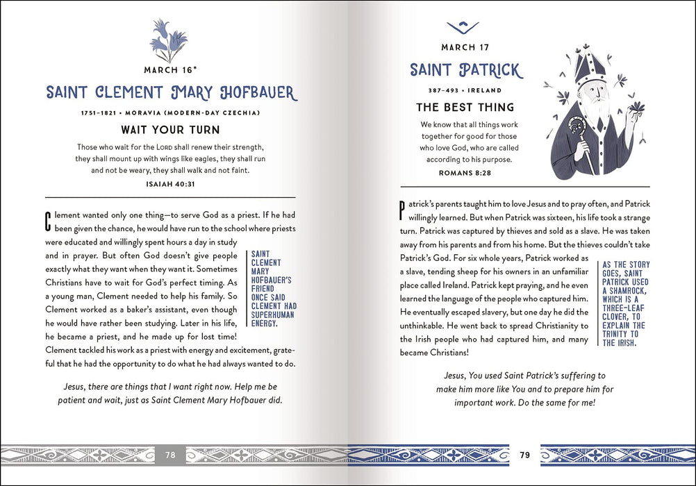 A Saint a Day: 365 True Stories of Faith and Heroism by Meredith Hinds