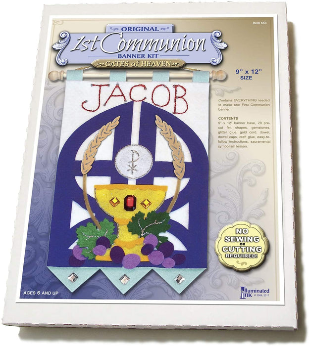 First Communion Banner Kit Boy 9x12