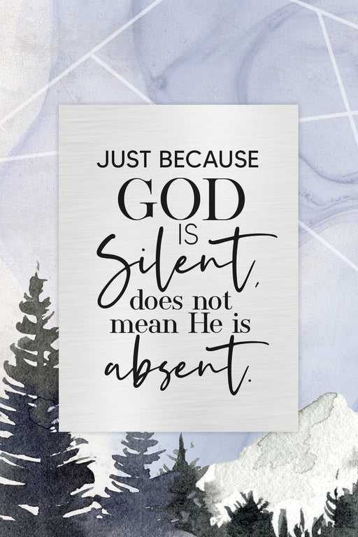 God is Not Absent 6x9 Plaque