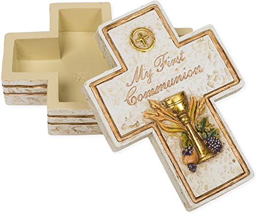 My First Communion Cross Keepsake Box