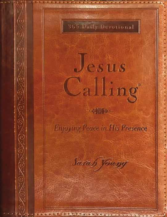 Jesus Calling (Large Print Leather w/ Full Scripture)