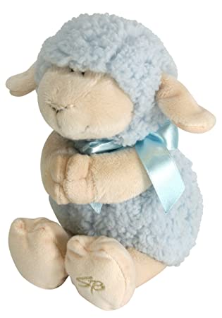 Jesus Loves Me Praying Lamb - Blue