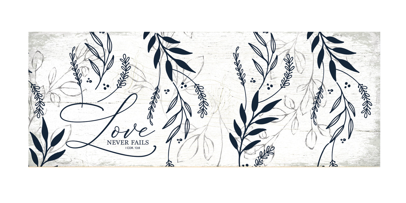 Love Never Fails Wall Plaque