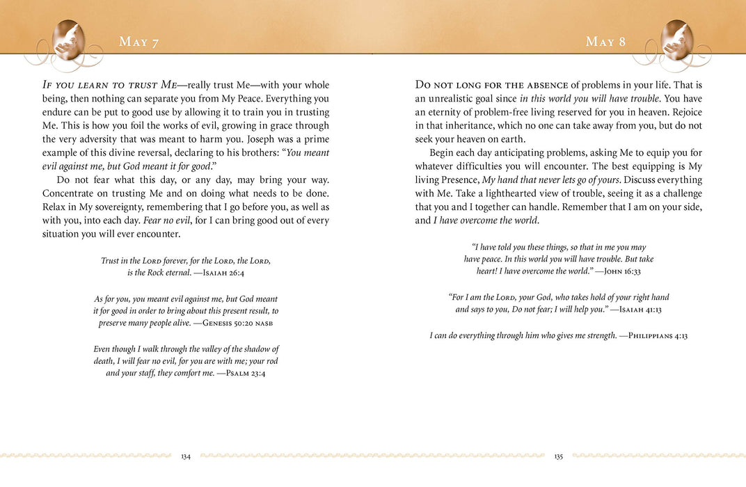 Jesus Calling (Large Print Leather w/ Full Scripture)