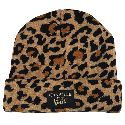 It is Well Leopard Beanie