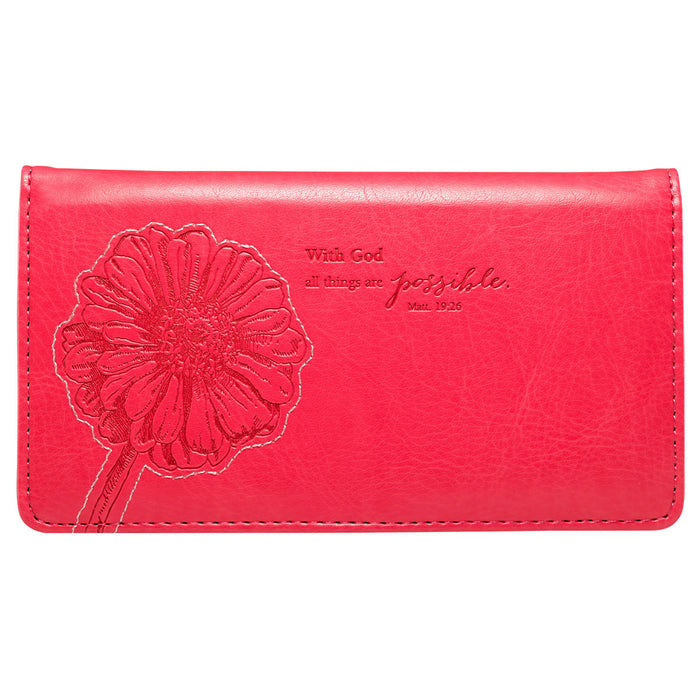 All Things Are Possible Checkbook Cover