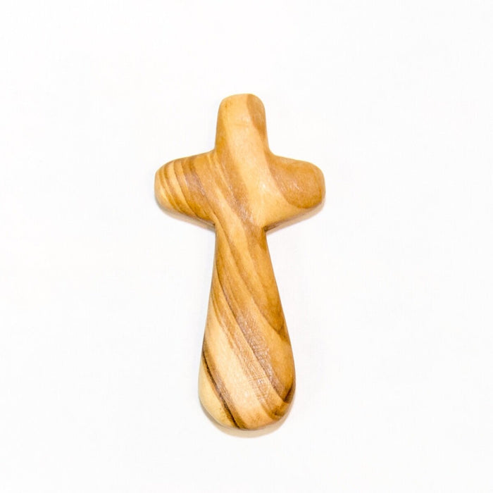 Olive Wood Small Comfort Cross 2.75"