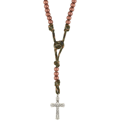 Men's Parachute Cord Rosary - Jungle Green