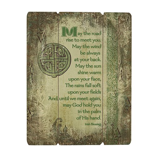 Irish Blessing Wood Panel Plaque 12x15