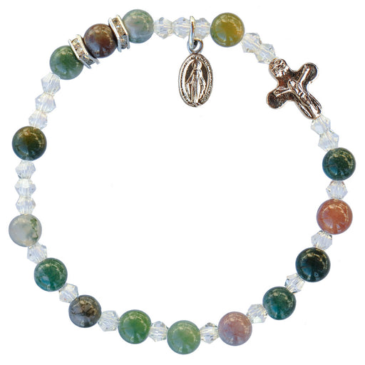 Genuine Multicolor Onyx Bracelet 6mm