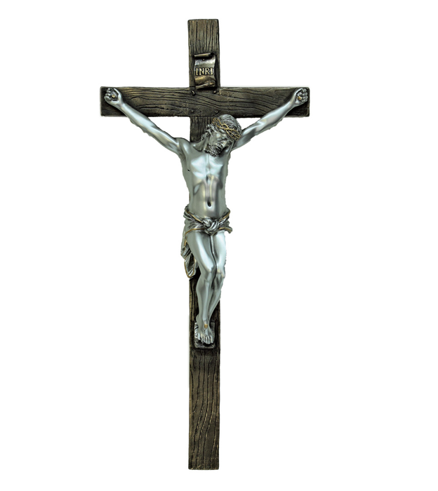 Cold Cast Crucifix 13"