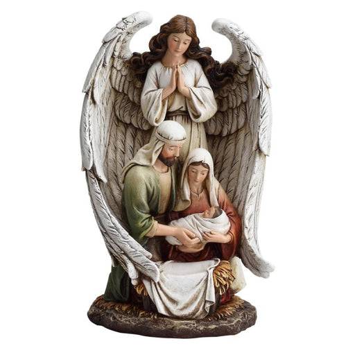Nativity in Angel's Wings 10" Figurine