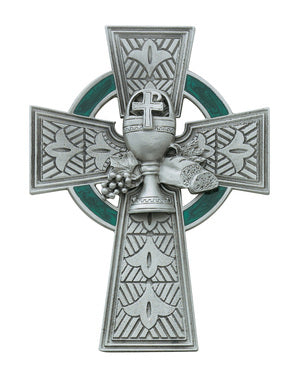 Pewter Celtic Communion Cross 4.75"