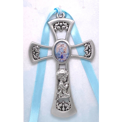 Guardian Angel Crib Cross (Blue)