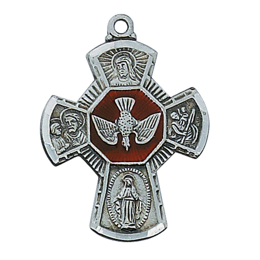 Four Way Cross Medal w/24" Chain