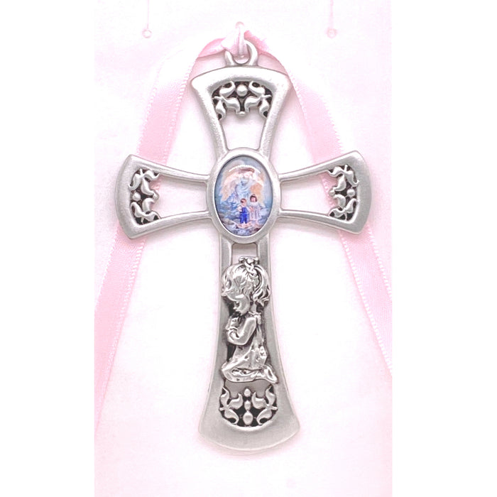 Guardian Angel Crib Cross (Pink)
