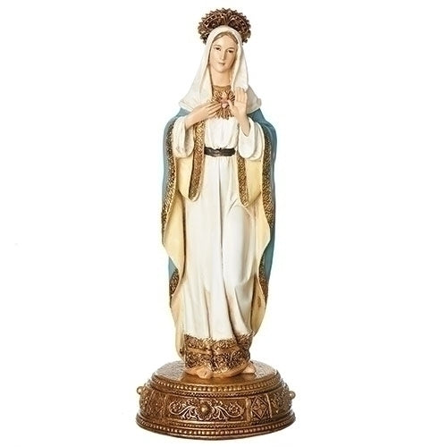 Immaculate Heart of Mary 10.5" statue w/drawer