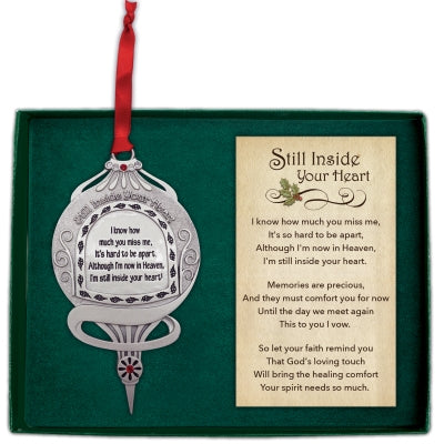 Still Inside Your Heart Memorial Ornament