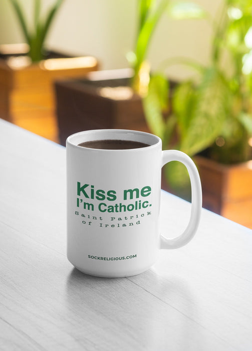 Kiss Me, I'm Catholic - St. Patrick of Ireland Mug