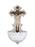 Crucifix Full Color Holy Water Font 6.75"