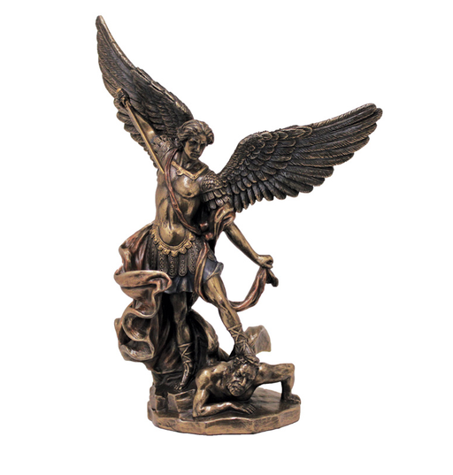 St. Michael 8" Bronze Statue