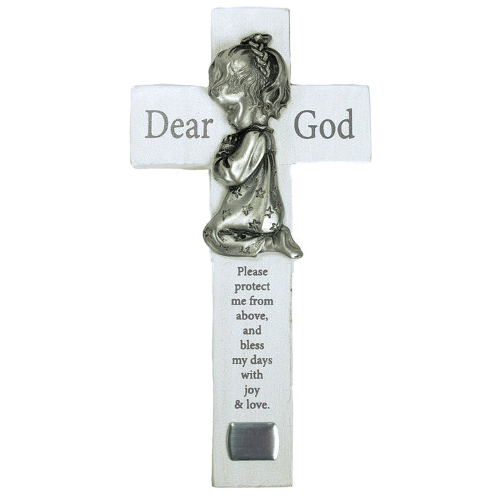 Praying Child Bedtime Cross (Girl)
