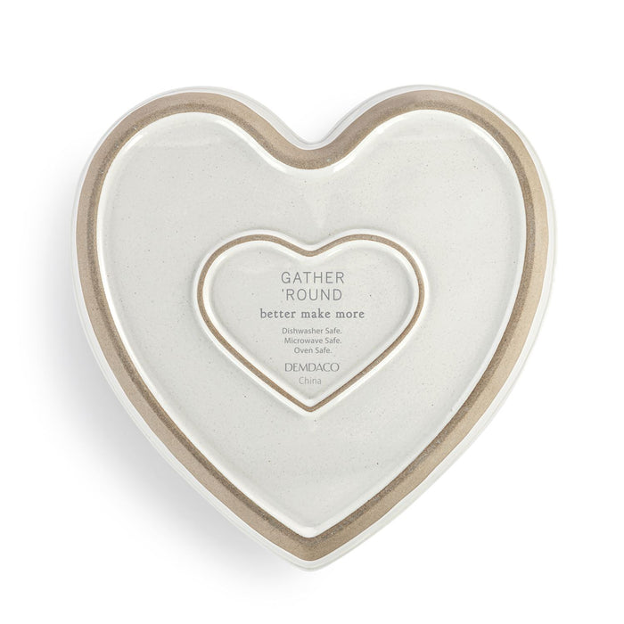 Gather 'Round Heart Pie Dish