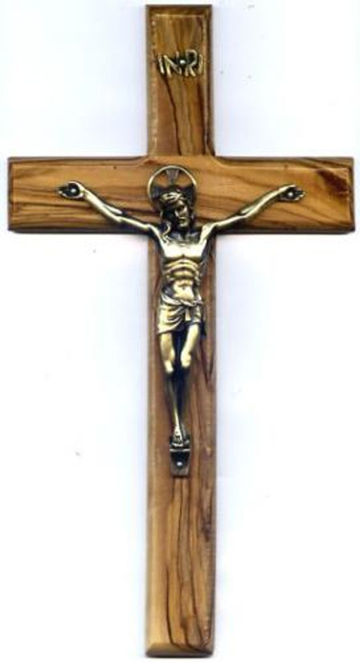 9.5" Olive Wood Crucifix