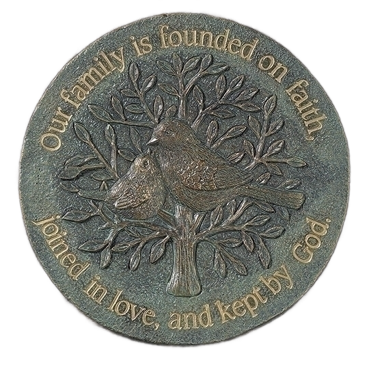 Our Family 9" Bronze Stepping Stone