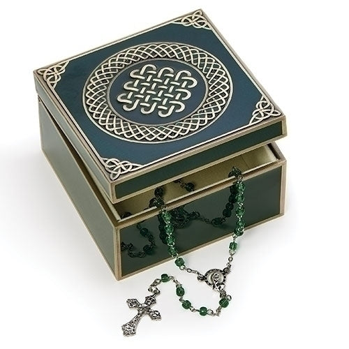 Irish Keepsake Box & Rosary Set