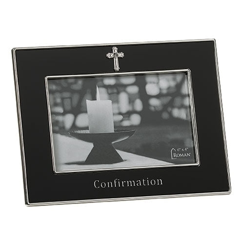 High Polished Black Confirmation Frame 4x6