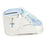 Blue Shoe Baby Bank w/ Cross