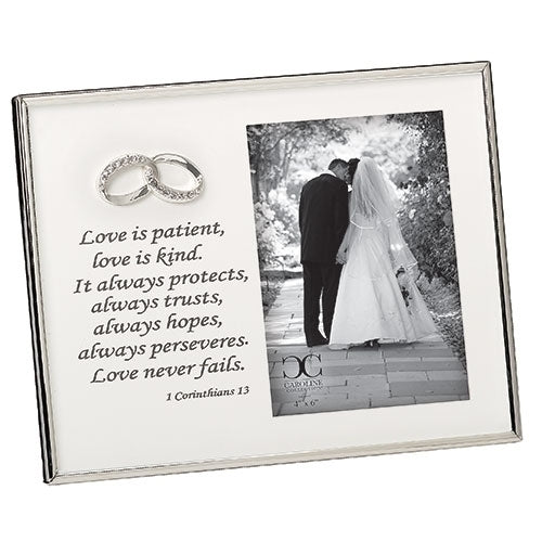 Love is Patient 4x6 Wedding Frame