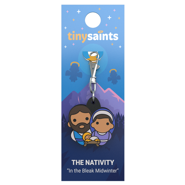 Tiny Saints Charm - Nativity "In The Bleak Midwinter"