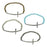 Crystal Side Cross Stretch Bracelet - Choose your Color