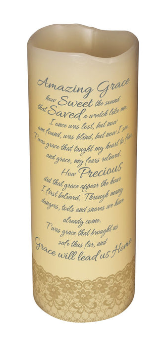 Amazing Grace LED Candle
