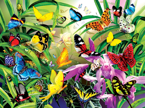 Tropical Butterflies Jigsaw Puzzle - 1000 Pieces