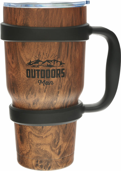 Outdoors Man 30oz Stainless Steel Travel Tumbler with Handle