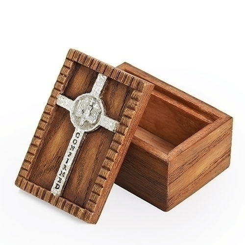 Confirmation Keepsake Box w/ Wood Design