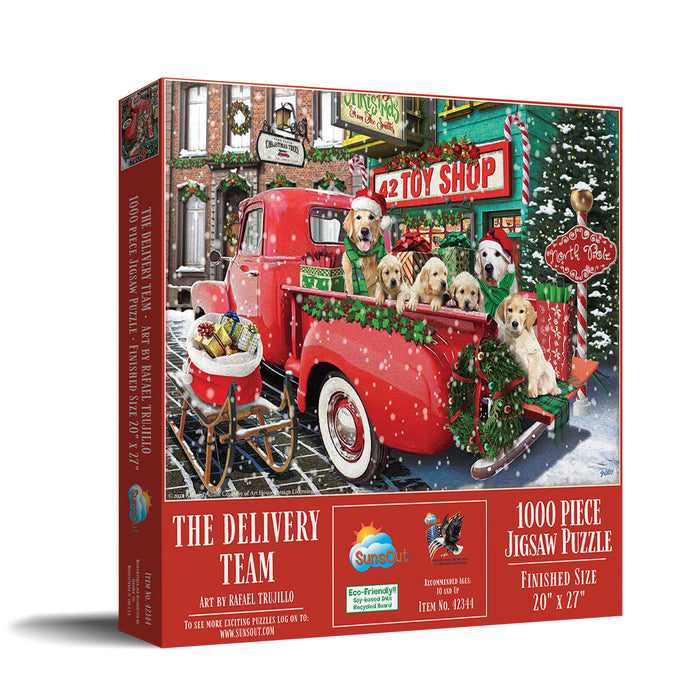 The Delivery Team Christmas Jigsaw Puzzle - 1000 Pieces
