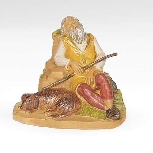 Abram, Resting Shepherd 5" Fontanini - NEW FOR 2024