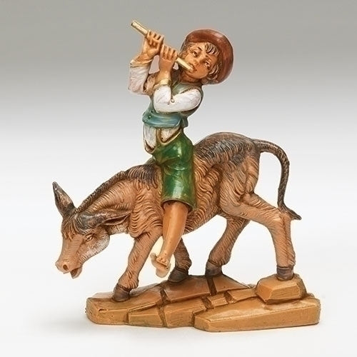 Dominic, Boy Riding Donkey 5" Fontanini