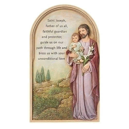 St. Joseph 9.25" Plaque w/ Prayer
