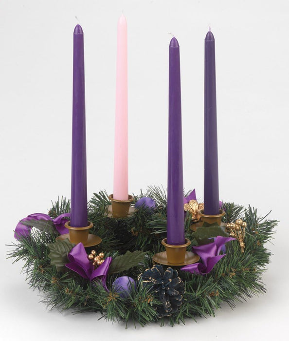 Purple Bow Advent Wreath