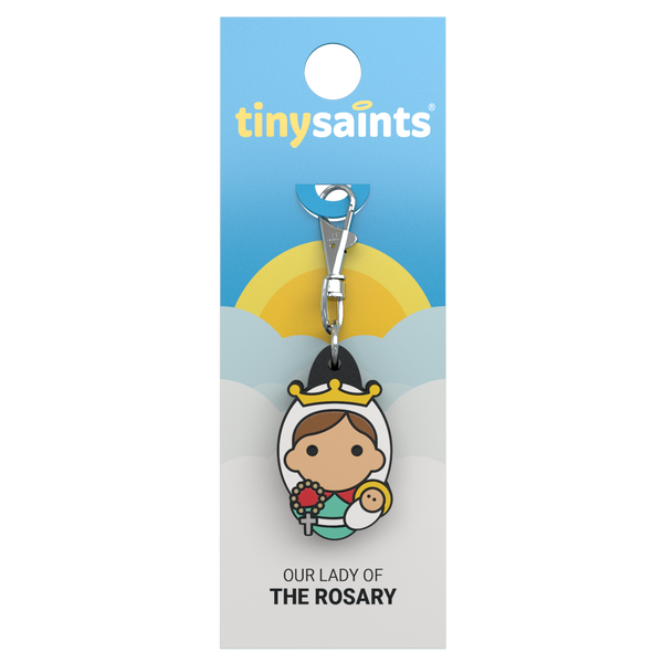 Tiny Saints Charm - Our Lady of the Rosary