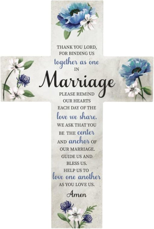 14" Marriage Prayer Wall Cross