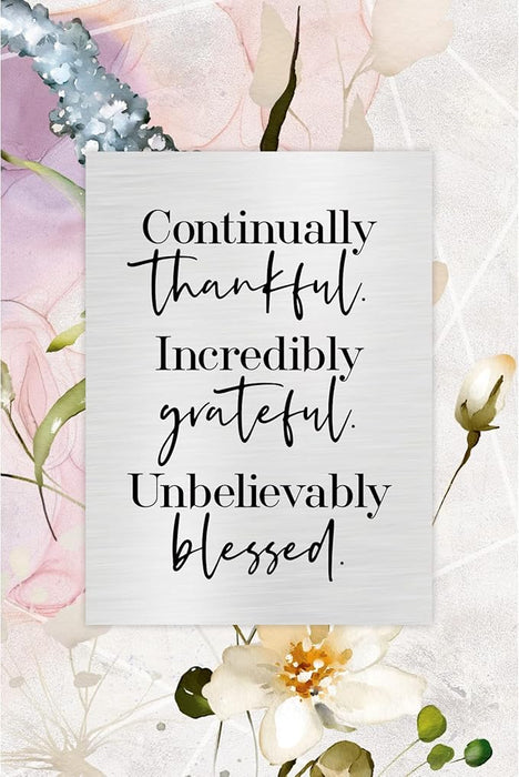 Continually Thankful 6x9 Wood Plaque