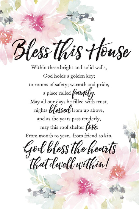 Bless This House Wood Plaque 6"x9"