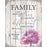 Family Wood Plaque 11.75 in x 15 in